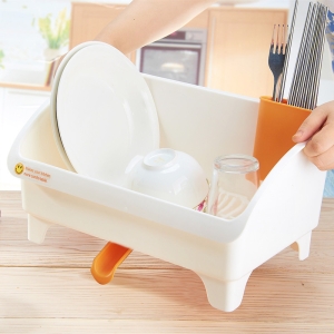 厂家现货批发厨房置物架塑料碗架收纳碗碟沥水架沥水置物架带导流